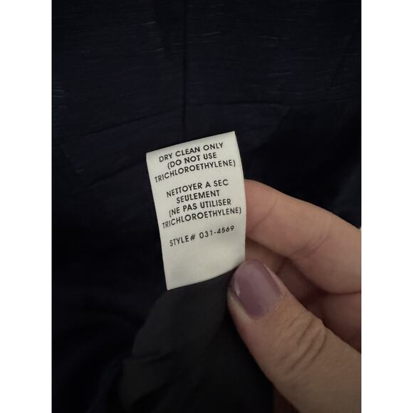 Nanette Lepore Dress 12 Dark Blue Navy Sheath Cocktail Evening Ruched Evening - Picture 4 of 7